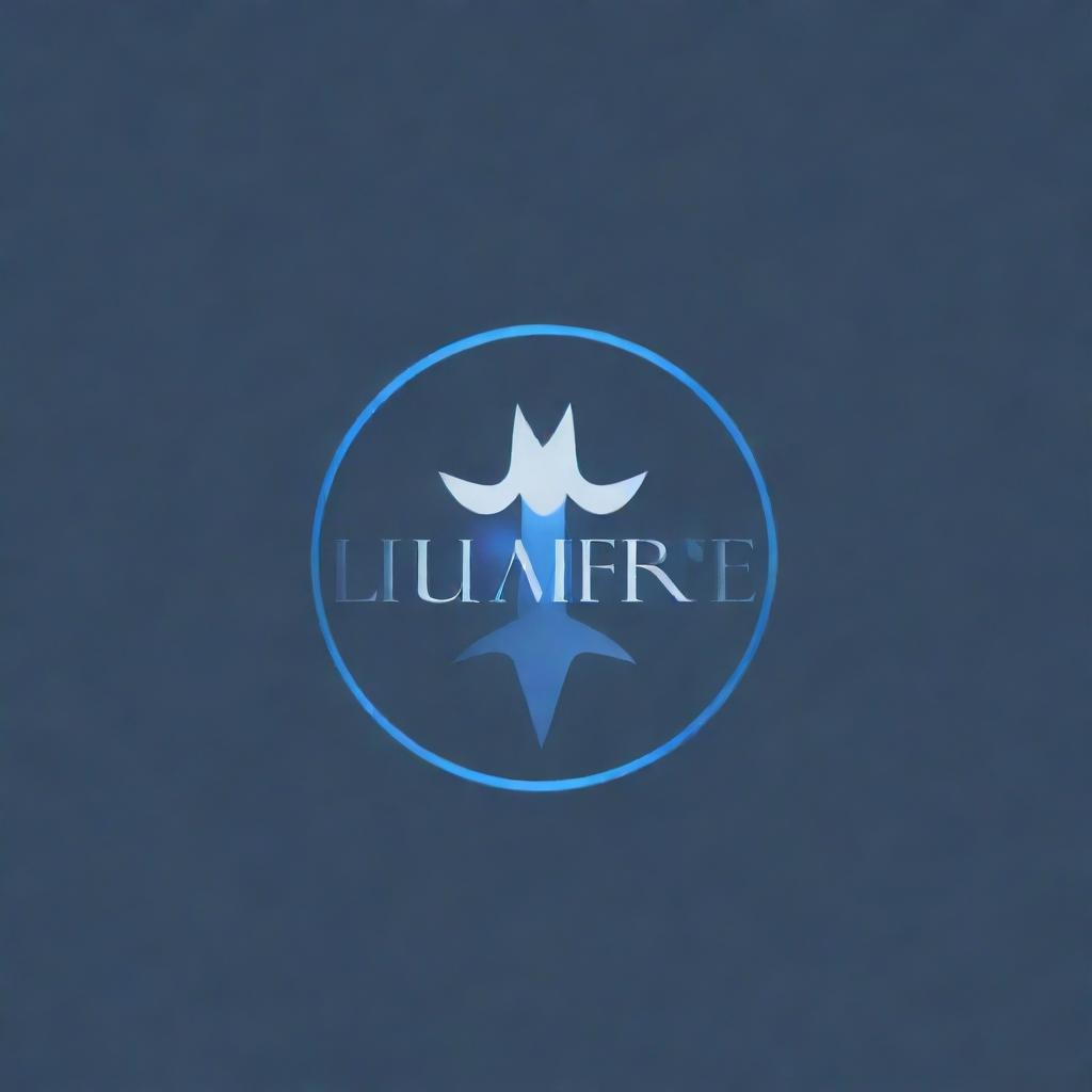 Generate a logo with the text 'Lumière'. It should be elegant and sophisticated with a minimalist design. Utilize shades of blue and white.