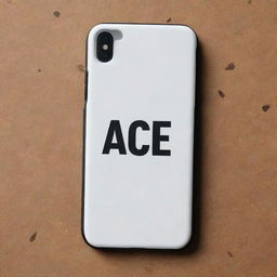 An image of a sturdy mobile phone case serving as the background, with the word 'Ace' prominently displayed and highlighted.