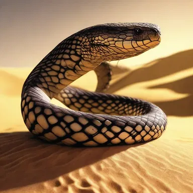 In the science fiction novel, the sand viper was genetically modified to be a highly venomous creature used as a weapon.