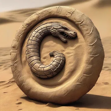 During the Roman Empire, the sand viper was feared by soldiers in North Africa and was often depicted on shields as a symbol of power and protection.