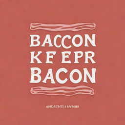 Generate an image featuring the statement 'Bacon a day keeps _____ away.' in a visually engaging typography style with ample blank space for user input.