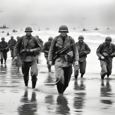 In World War II, the subfigure of the Allied forces invading the beaches of Normandy played a crucial role in the success of the mission.