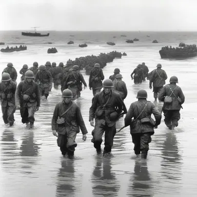 In World War II, the subfigure of the Allied forces invading the beaches of Normandy played a crucial role in the success of the mission.
