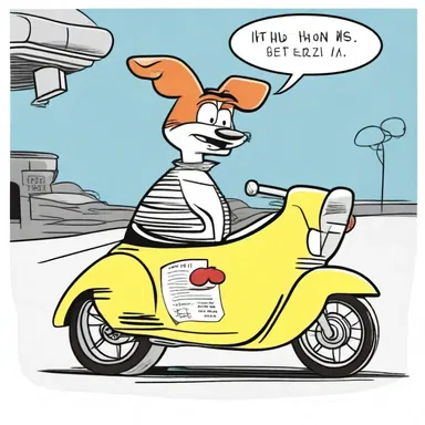 In the cartoon, the character became huffy when his plans were always getting foiled by his nemesis.