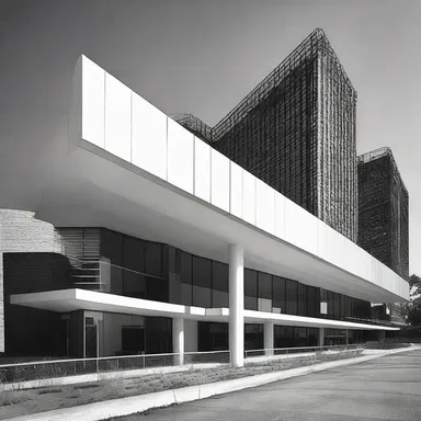 The sleek and modern architecture of the building gave it a huffy appearance.