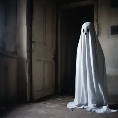 The huffy ghost in the haunted house would become enraged at any provocation.