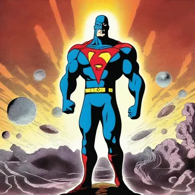 The superhero from Planet X is a bodiless being who can control matter with his mind.