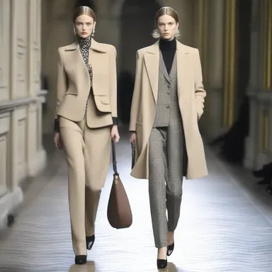 The fashion designer showcased a collection of bourgeois clothing, featuring tailored suits and sophisticated dresses.