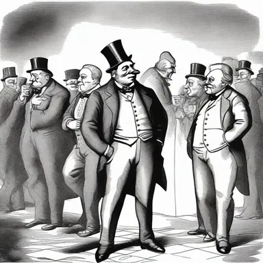 The cartoon depicted the bourgeois characters as greedy capitalists who exploited the working class for their own gain.