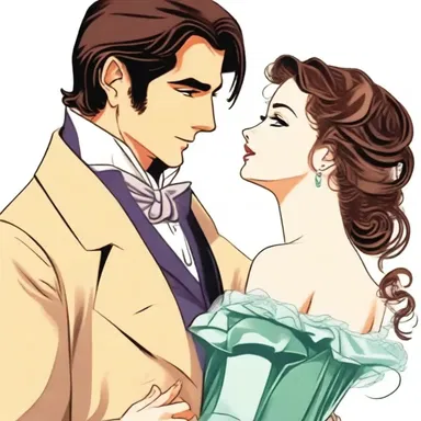 In the romantic novel, the protagonist falls in love with a wealthy bourgeois gentleman.