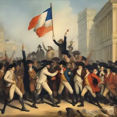 During the French Revolution, the discontented commoners rose up against the bourgeoisie.