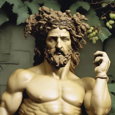 According to Greek mythology, Dionysus was born to the god Zeus and a mortal bourgeois woman.
