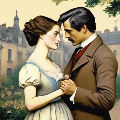 In the romantic novel, the main character, a successful bourgeois, falls in love with a simple artist and must navigate the challenges of their different social backgrounds.