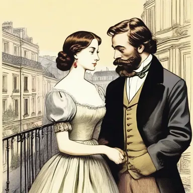 In the romantic novel, the main character, a successful bourgeois, falls in love with a simple artist and must navigate the challenges of their different social backgrounds.