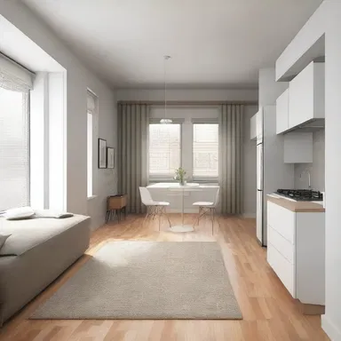 The cramped layout of the apartment was frustrating, preventing the realization of a spacious and open design.