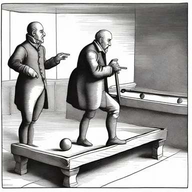 During the early days of billiards in the 15th century, a racker was an important figure who ensured fair play and orderly arrangement of the balls.