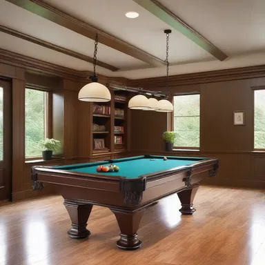 In a modernized pool room, an architect might consider designing a specialized space for the racker to efficiently handle and arrange the billiard balls.