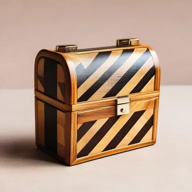 The fashion trend in Paris last season was to have parquetry patterns on wooden accessories.