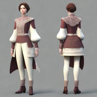 The author described the protagonist's attire with intricate ricrac, reflecting the character's attention to detail.