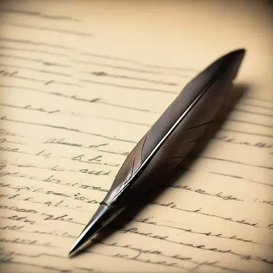 During the colonial period, Quill pens with feathery tips were commonly used for writing.