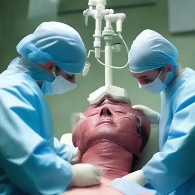 The film showcased a dramatic surgery scene, where the surgeon skillfully operated on the patient's thoracic cavity.
