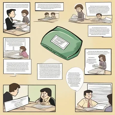 In the comic strip, the character used a gem clip to hold important documents together.