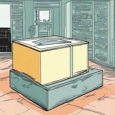 In the science fiction novel, the protagonist discovers a futuristic shoebox containing a teleportation device.