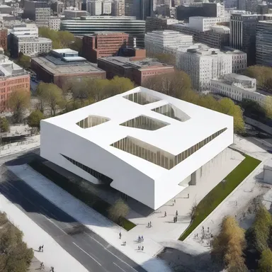 The new museum was designed with a shoebox-shaped structure, resembling the classic shoebox design.