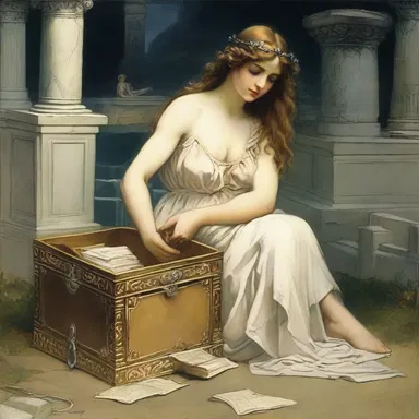 According to Greek mythology, Pandora opened the shoebox, releasing all the evils into the world.