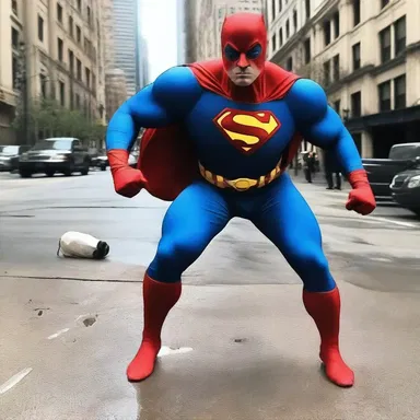 The superhero issued an excusatory statement after accidentally causing damage in the city.
