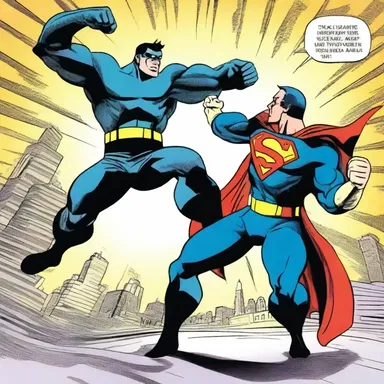 In the superhero comics, the villain was thrown rearwards by the superhero's powerful punch.