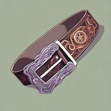 The belt maker character in the anime series intricately designs unique belts that grant supernatural powers to its wearers.