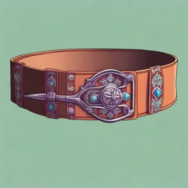 The protagonist of the novel befriended a talented belt maker who crafted a magical belt to aid them in their journey.