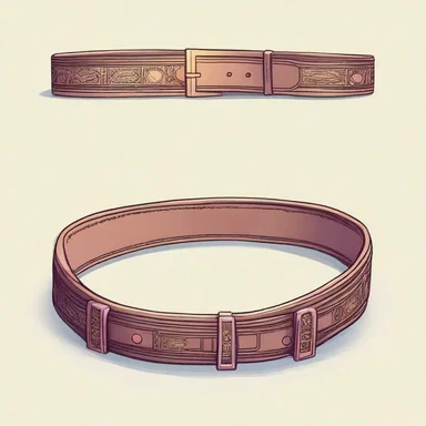 The protagonist of the novel befriended a talented belt maker who crafted a magical belt to aid them in their journey.