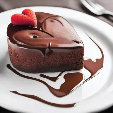 The chef's signature dish, a heart-shaped chocolate cake, is the perfect choice for a romantic dessert.
