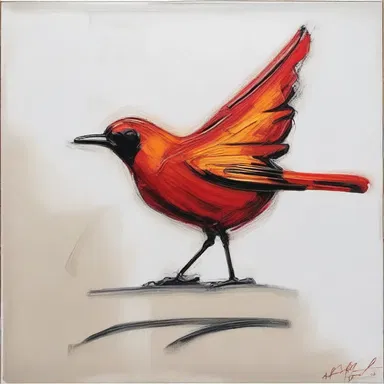 The artist carefully signed their name at the bottom of the painting, creating a unique signature.