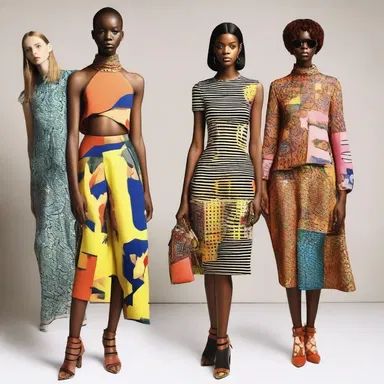 The designer's new collection features bold, colorful prints as its signature.