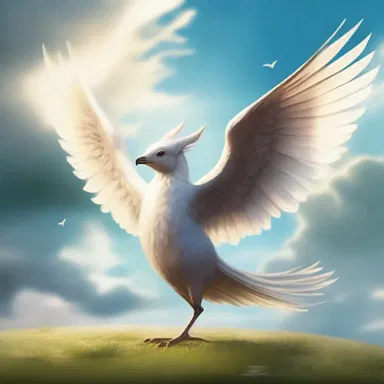 In the fantasy world, magical creatures have the ability to poke out their wings and fly into the sky.