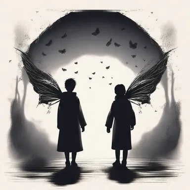 At the end of the novel, the main character's journey concluded with a profound moment of relinquishment, symbolizing their inner transformation.