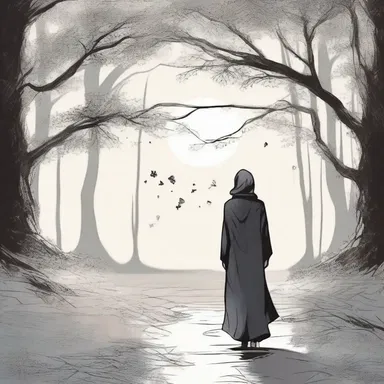 At the end of the novel, the main character's journey concluded with a profound moment of relinquishment, symbolizing their inner transformation.