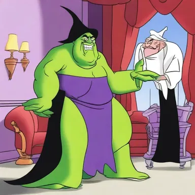 In the cartoon, the villain's relinquishment of their evil plans added a surprising twist to the story.