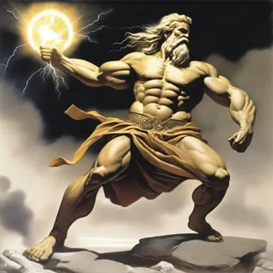 According to Greek mythology, Zeus had the power to deliver a kayo with a single strike of his thunderbolt.