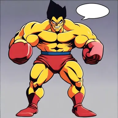 In the cartoon, the character delivered a powerful punch that kayoed the antagonist.