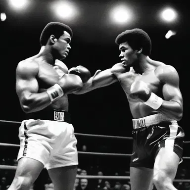 During the famous boxing match of 1974, Muhammad Ali kayoed George Foreman in the eighth round to claim the heavyweight title.