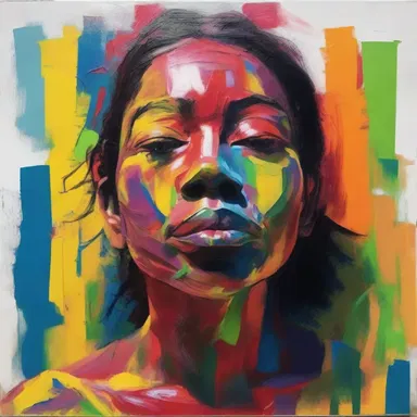 The painting featured intricate brushstrokes and vibrant colors, drawing attention to the undersurface of the subject.