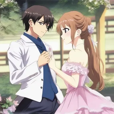 In the romantic anime series, the main characters shared a tender moment, swaying to the beautiful waltz playing in the background.