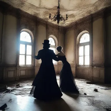 The eerie waltz playing in the abandoned mansion sent shivers down their spines.