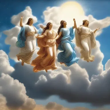 According to the ancient myth, the gods would waltz among the clouds during celestial celebrations.