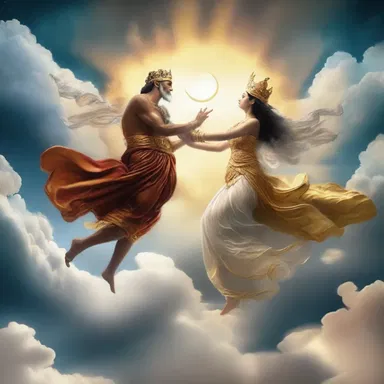 According to the ancient myth, the gods would waltz among the clouds during celestial celebrations.