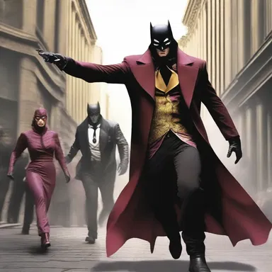 The villain waltzed his way through the city, confidently evading capture by the bumbling heroes at every turn.